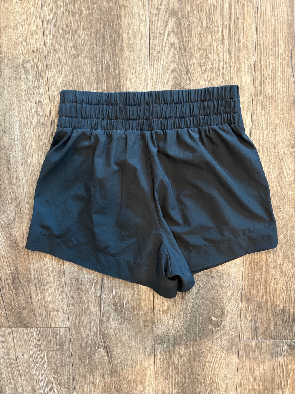 Abercrombie & Fitch Black Athletic Elastic-Waist Shorts